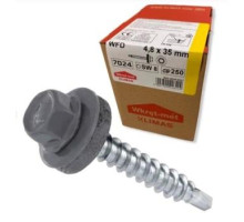 Саморез кровельный Wkret-met 4,8х35 Графіт 7024 (250шт)