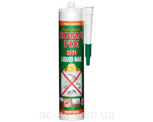 Клей монтажний "Рідкі цвяхи" 440г. (білий) Soma Fix