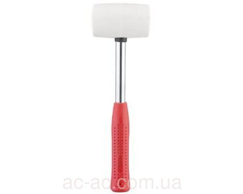 Киянка гумова 450г.D=65мм,Біла гума,фібергл.руч НТ-0227