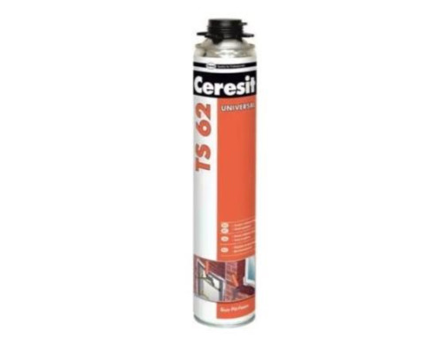 Монтажная пена Ceresit TS62 PRO (750мл) пистолет