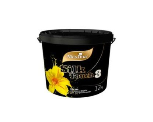 Краска интерьерная латексная Silk Touch 3 ТМ Maxima (1,2кг)