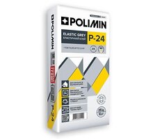 Клей для плитки Эласт Polimin (Полимин)  Р-24 ( С2ТЕ) (25кг) серый