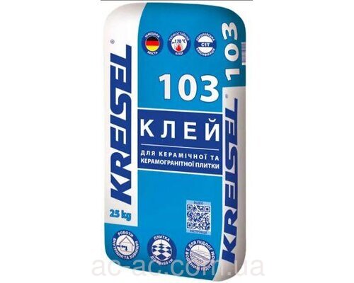 Клей для плитки KREISEL (Крайзель) 103 (TE13) С1T (25кг) (керамограніт, натуральний камінь)