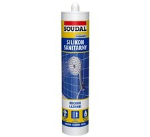 Герметик SOUDAL силикон санитарный (прозрачный) 280 мл.