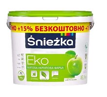 Краска акриловая Sniezka Еко мат белый 14кг