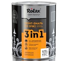 Грунт-эмаль 3 в 1 белая Ролакс 0,75л