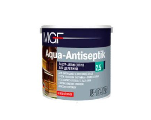 Лазурь антисептик MGF Aqua-Antiseptik БЕЛЫЙ 2,5л