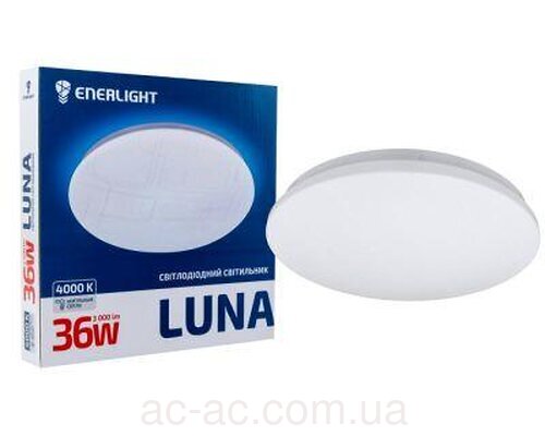 Світильник стельовий світлодіод. круг. з малюнком Enerlight LUNA 36Вт 4000K