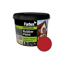 Краска резиновая универсальная Farbex красная 1,2 кг