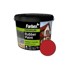 Краска резиновая универсальная Farbex красная 1,2 кг