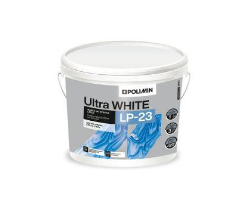 Краска интерьерна Полимин LP-23 ULTRA WHITE 3,5 кг