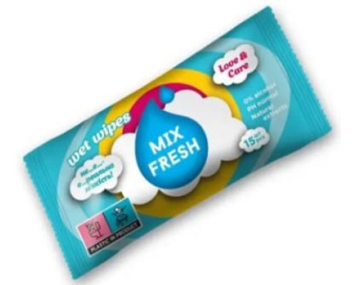 Влажные салфетки Kinder Fresh 15шт