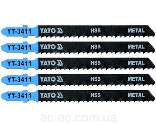 Полотно для електролобзика(метал) YATO, 8TPI, l=100мм,набір 5пр. YT-3411***