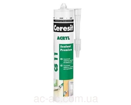 Герметик Ceresit (Церезит) CS11 акриловый (белый) 280мл