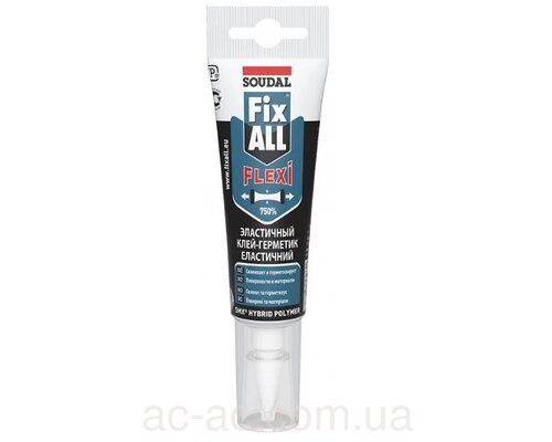 Клей-герметик SOUDAL FIX ALL Flexi белый 125мл