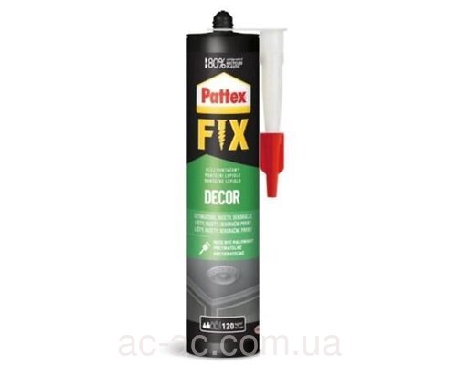 Клей монтажний Pattex Fix Decor Рідкі Цвяхи 380 г