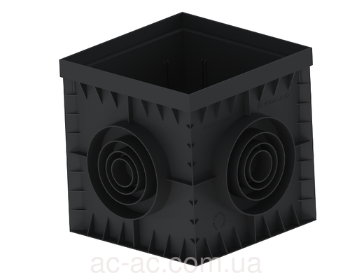 Дощоприймач пластиковий Base 300х300 чорний