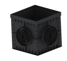 Дощоприймач пластиковий Base 300х300 чорний