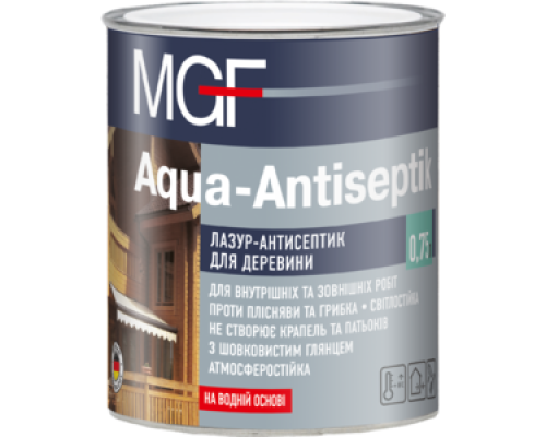 Лазур антисептик MGF Aqua-Antiseptik ТІК 0,75л