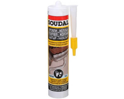 Герметик SOUDAL для покрівлі Aquafix ПРОЗОРИЙ 280 мл.