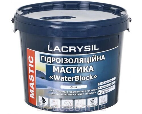 Мастика гидроизоляционная Lacrysil Water Block 6кг