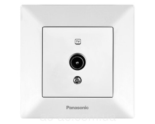 Розетка ТВ кінцева  біл Arkedia Slim (Panasonic)