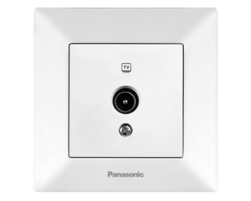 Розетка ТВ кінцева  біл Arkedia Slim (Panasonic)