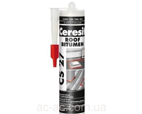 Герметик Ceresit (Церезит) CS 27 Битумный (черный) 300мл