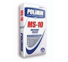 Штукатурка гипсовая Polimin MS-10 MULTISTART (мелкозернистая) (25кг)