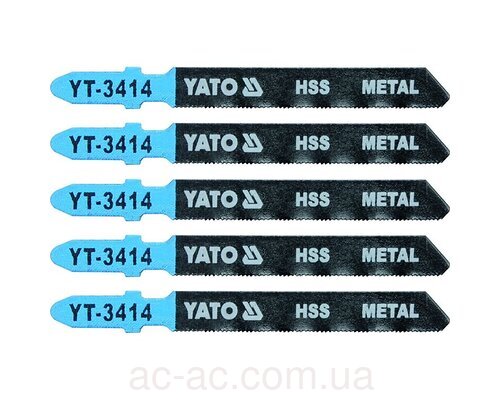 Полотно для електролобзика(метал) YATO, 32TPI, l=75мм, набір 5пр. YT-3414***