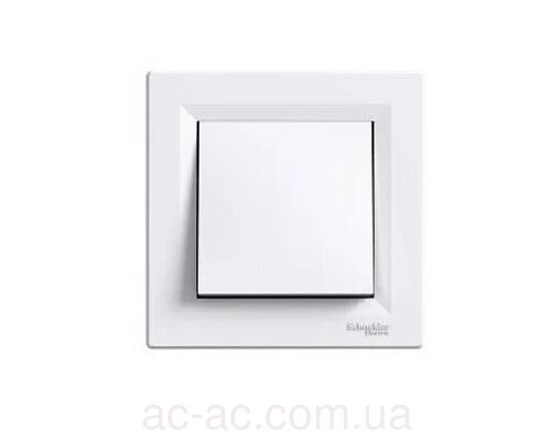 Вимикач 1 кл. Asfora (Schneider) Білий