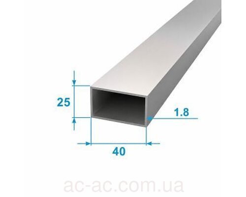 Труба профильная металлическая 40х25х2,0 (3м)