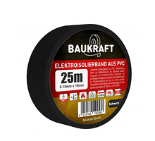 Ізоляційна стрічка ПВХ 19мм*25м BAUKRAFT Germany