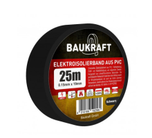 Ізоляційна стрічка ПВХ 19мм*25м BAUKRAFT Germany