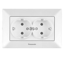 Розетка 2-на з/з біл Arkedia Slim (Panasonic)