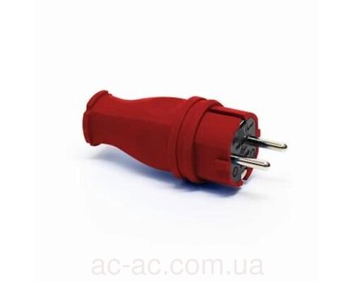Вилка Neomax пряма з/з каучук червона NX2200