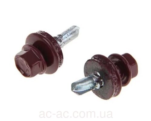 Саморіз покрівельний 4,8х19 Бордо №3005 (250шт)