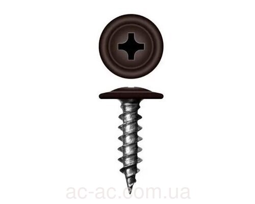 Саморез с пресшайбой со сверлом 4,2х16 (уп.1000) RAL 8017