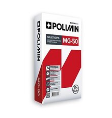 Штукатурка гипсовая Polimin MG-50 MULTIGIPS (Ротбанд) (30кг)