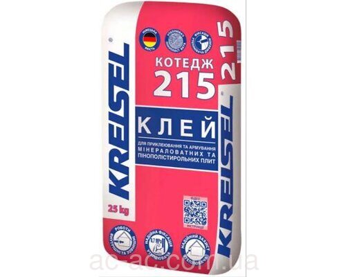 Клей для пінопласту KREISEL 215 (АРМИРОВКА) (25кг)