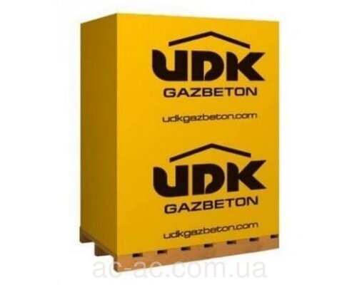 Газобетон UDK 400x200x600 (палета 1,92м3-40шт)