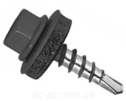 Саморез кровельный 4,8х19 Графіт №7024 (250шт)