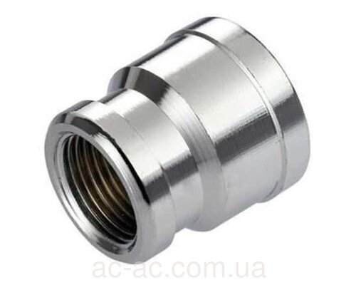 Муфта переходная редукционная 1/2"х3/4" ВВ хром (8203)