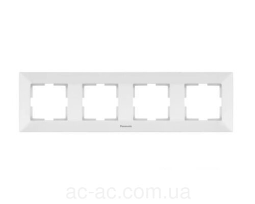 Рамка 4-на горизон біл Arkedia Slim (Panasonic)