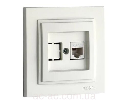 Розетка комп.  біл. DESPINA Mono Electric