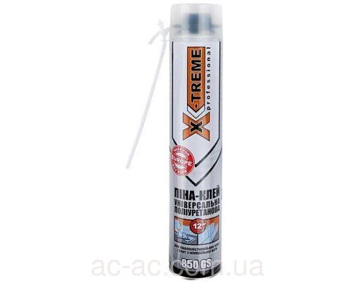 Клей-піна монтажна X-TREME 850мл унів.