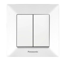 Вимикач 2 кл.  біл Arkedia Slim (Panasonic)