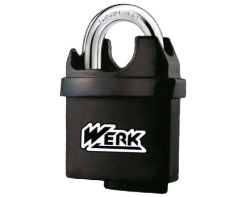 Замок навесной влагостойкий ПВХ Werk PVC-IPW-0550W