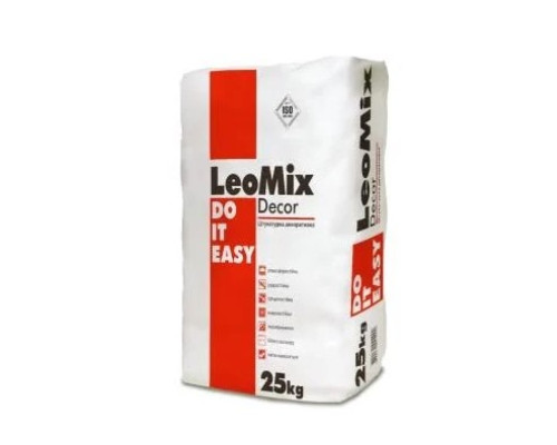 Штукатурка короед Leomix Decor 2.0 БЕЛАЯ  (25кг)