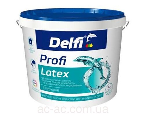 Фарба інтер'єрна латексна Delfi Profi Latex 14 кг***